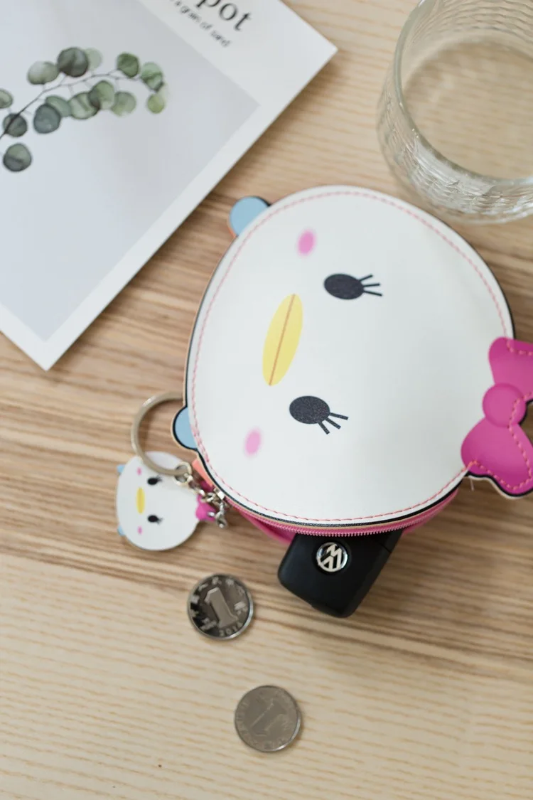 Disney children cartoon Coin purse Mickey Mouse lovely coin bag girl boy gift PU storage key pendant hand bag kid wallet
