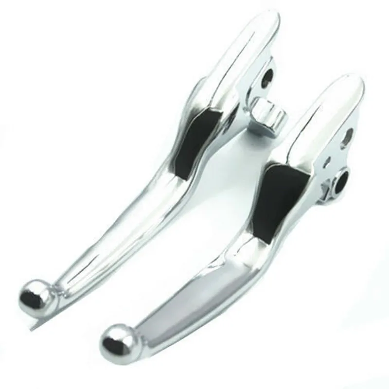 Пара хромированных тормозных рычагов сцепления для мотоцикла Harley Road King Glide FLTR