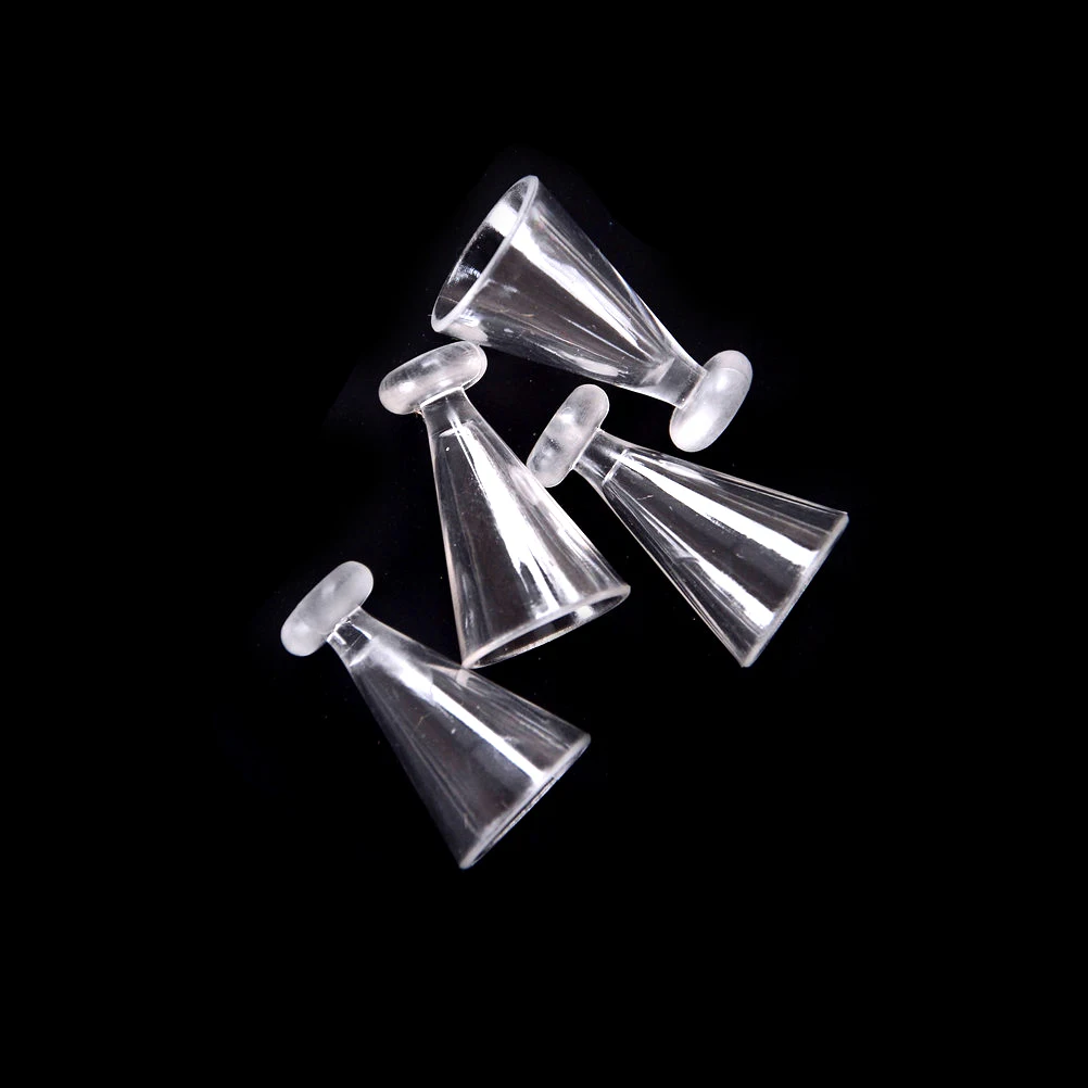 

4pcs/lot 1:12 Scale PlasticTransparent Miniature Mini Wine Beer Cup Dollhouse Craft Home Decoration Glass Model Kitchen Toys