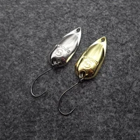free shipping 3 8g 2 5g colorful trout lure fishing spoon lure single hook metal fishing lure fishing tackle swimbait