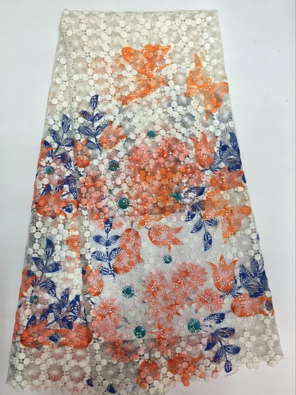 2016 Бесплатная доставка нигерийское кружево разноцветное высокое качество