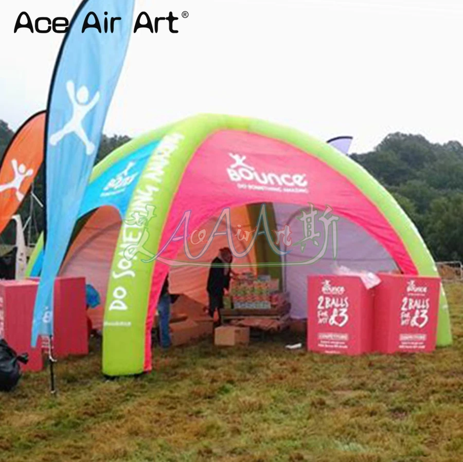 

Colorful 8m Inflatable Spider Tent/ Event Stations/Creative Air Dome Canopy Tent for Advertising/Events