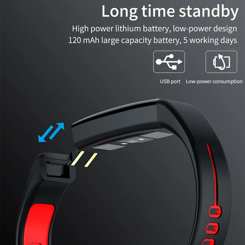 T02 смарт-Браслет фитнес-трекер IP68 водонепроницаемый браслет сердечный ритм ЭКГ