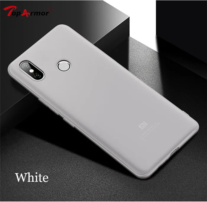White Матовый Мягкий \ Матовый ТПУ чехол для Xiao mi Red mi Note 6 Pro 4A 4X 5A 5 Plus 6A S2 mi 5X 6X A2 Lite mi x 2 3 Pro 8 SE F1 чехол с подушкой безопасности - Цвет: White
