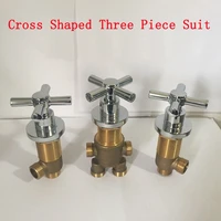 cross shaped cold and hot water master switchseparator brass shower room mixing valve bathroom bathtub shower faucet mixer