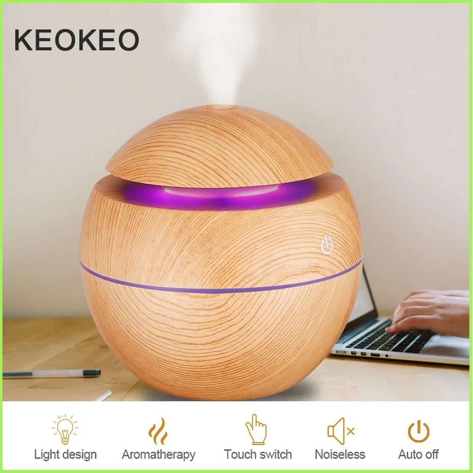 KEOKEO 300 мл увлажнитель воздуха USB Арома эфирный масляный диффузор очиститель 7