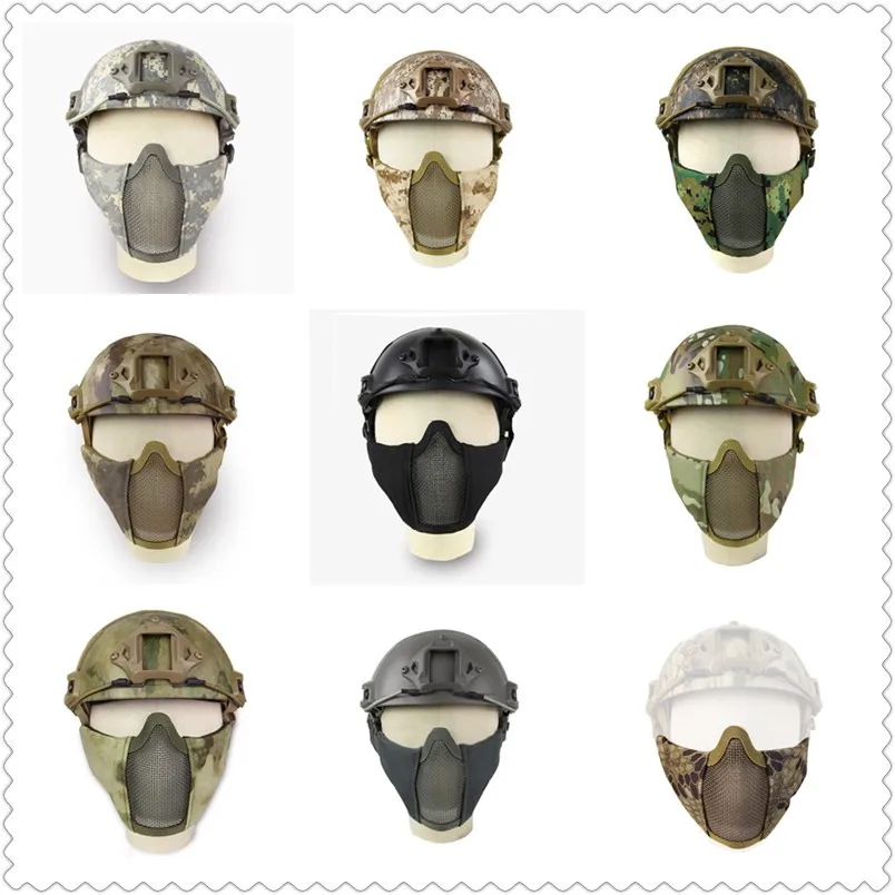 2018 Новый уход за кожей лица фехтовальная маска военный тактический провод Сталь