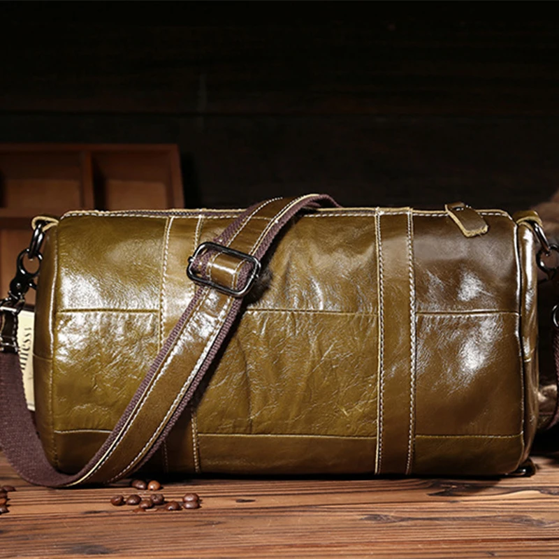 Женская сумка на одно плечо из натуральной кожи Большая вместительная через