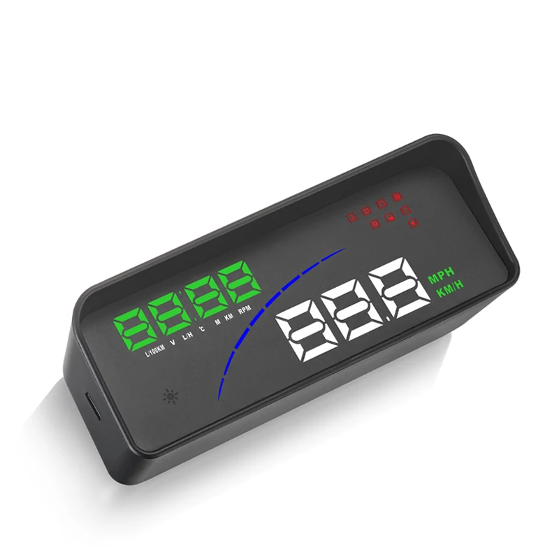 

2018 new P9 3.6 Inch Consumption Data Digital speedometer smart computer Heads Up HUD Display OBD 2