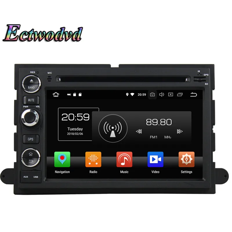 Ectwodvd Восьмиядерный 4G + 64G Android 9 0 Автомобильный мультимедийный dvd плеер gps для Ford