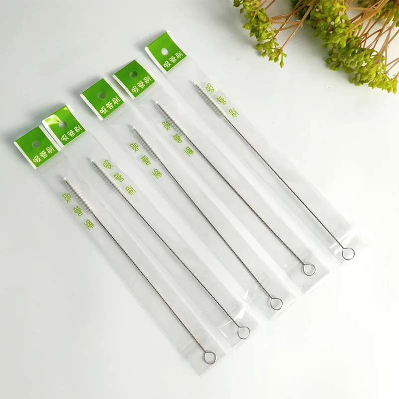 10 Pcs Nylon Baby Bottle Cleaning Water Straw Brush for Drinking Pipe Stainless Steel |