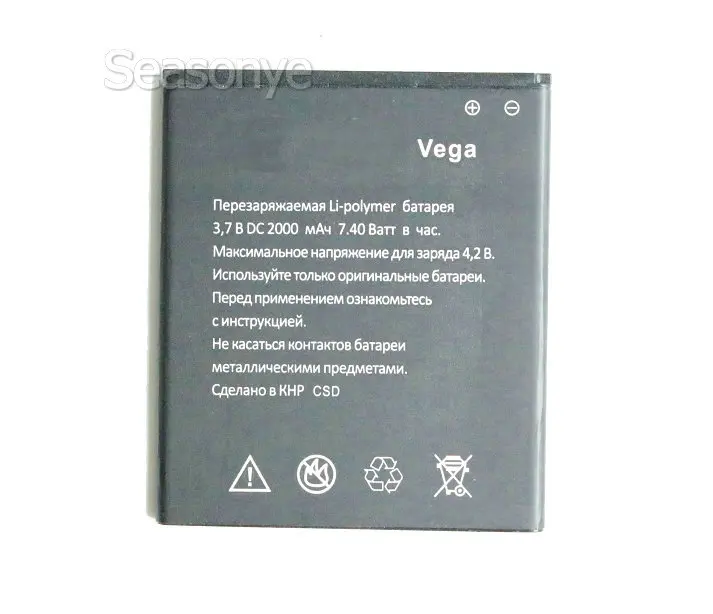 Seasonye 2000mAh/wh 3.7VDC сменный литий ионный аккумулятор для Explay Vega аккумуляторы батарея +