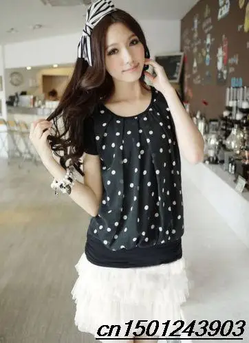 2014 новый летний женская мода блузки топы с коротким рукавом шифона рубашку