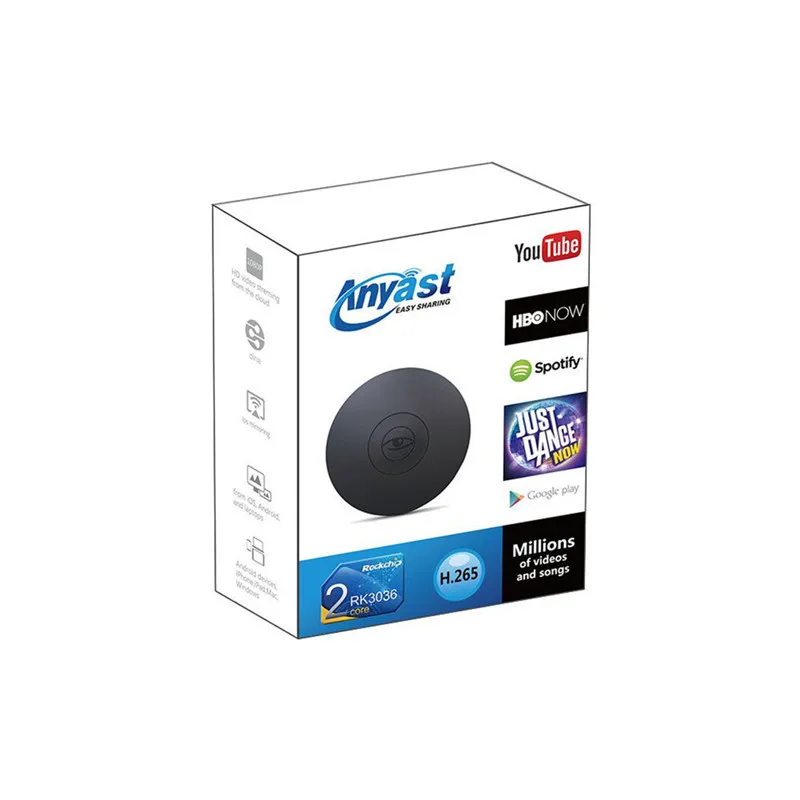2017 Новый RK3036 Беспроводной Wi Fi дисплей ключ Anycast G2 Airplay приемник 1080P HD TV