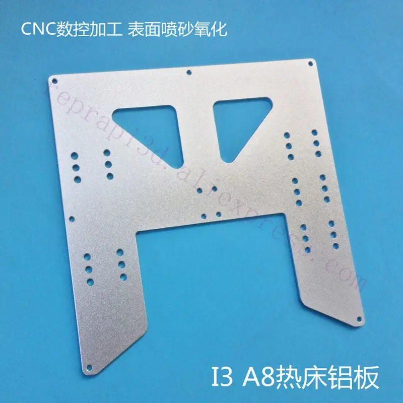 

Обновленная пластина для перевозки Y алюминиевая пластина для Prusa i3 A8 3D принтера I3 Горячая кровать Y карета анодированная алюминиевая пласти...