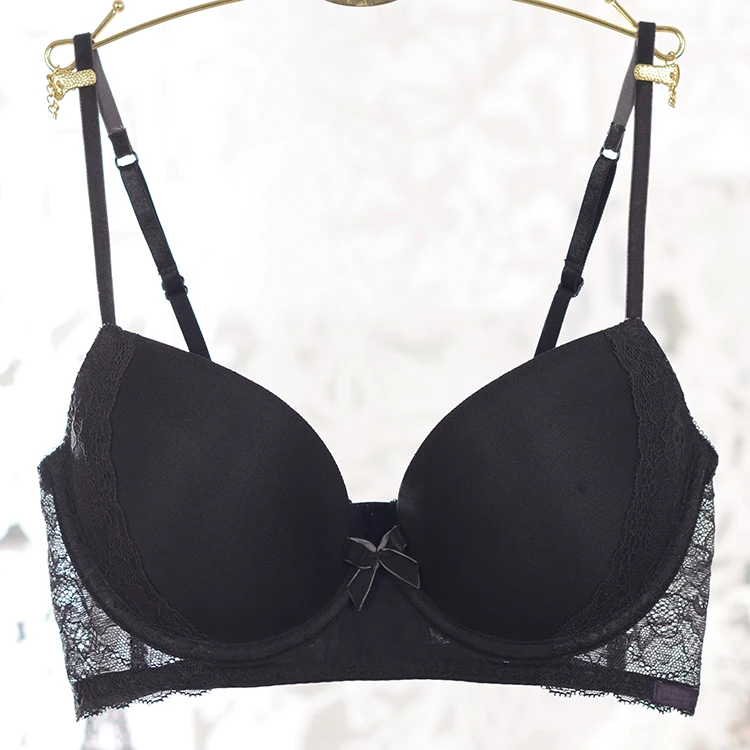 Прозрачный сексуальный кружевной бюстгальтер с вышивкой широкая сторона чем