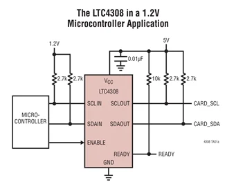 LTC4308CDD LTC4308IDD LTC4308CMS8 LTC4308IMS8 LTC4308 - Low Voltage Level Shifting Hot Swappable 2-Wire Bus Buffer | Электроника