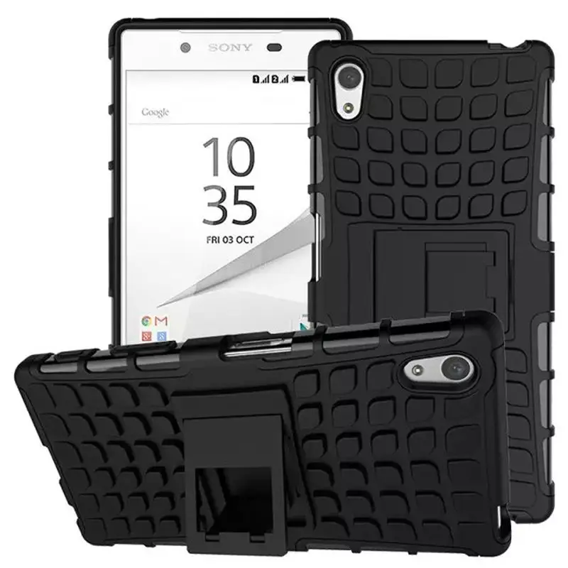 JUNTSAI Heavy Duty Броня Противоударный Hybird Для Sony Z5 Z5premium Z5plus Z5mini Z5campact ТПУ + PC Жесткий