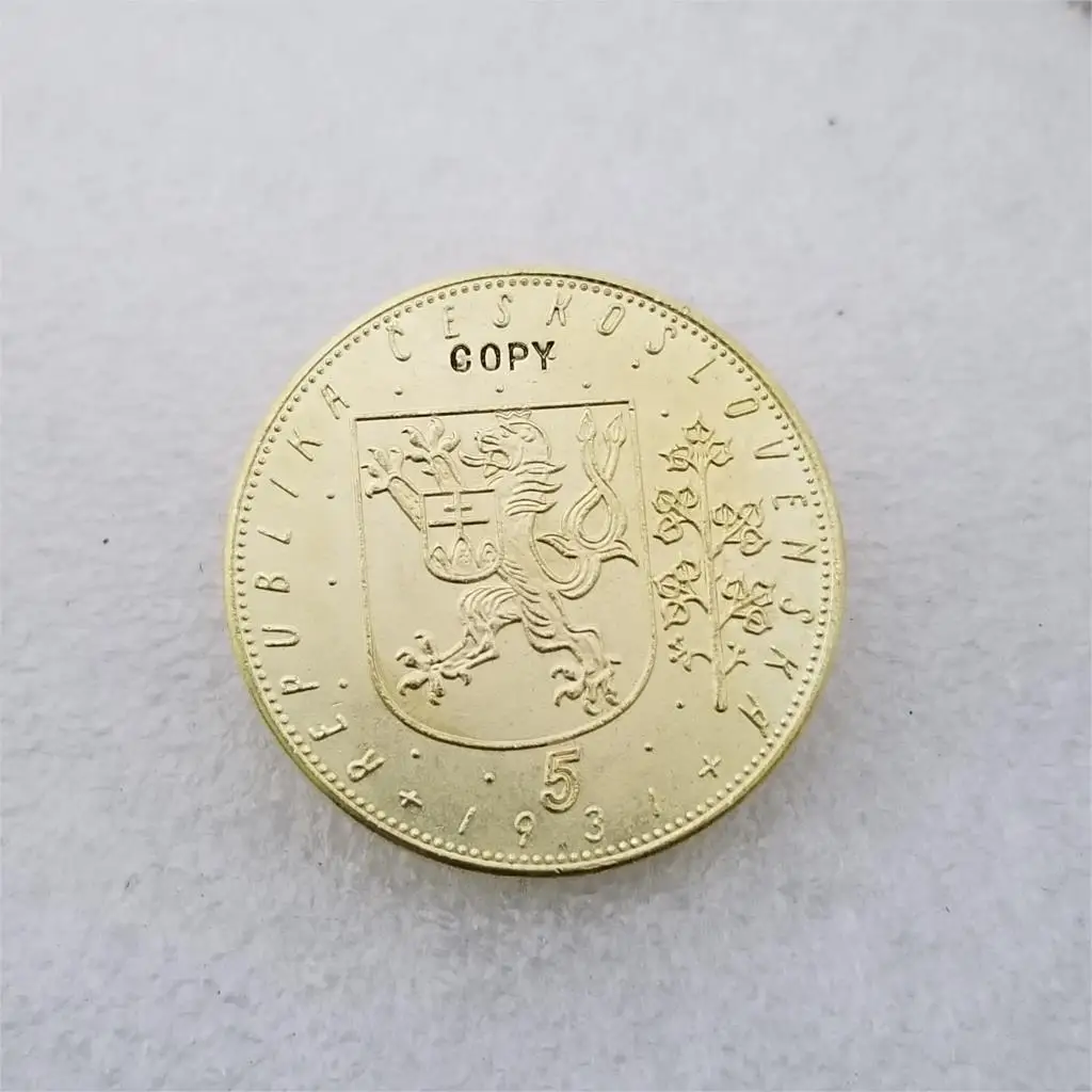 1931 Чехия Словакия копия 5 канатов-копия юбилейных монет | Дом и сад
