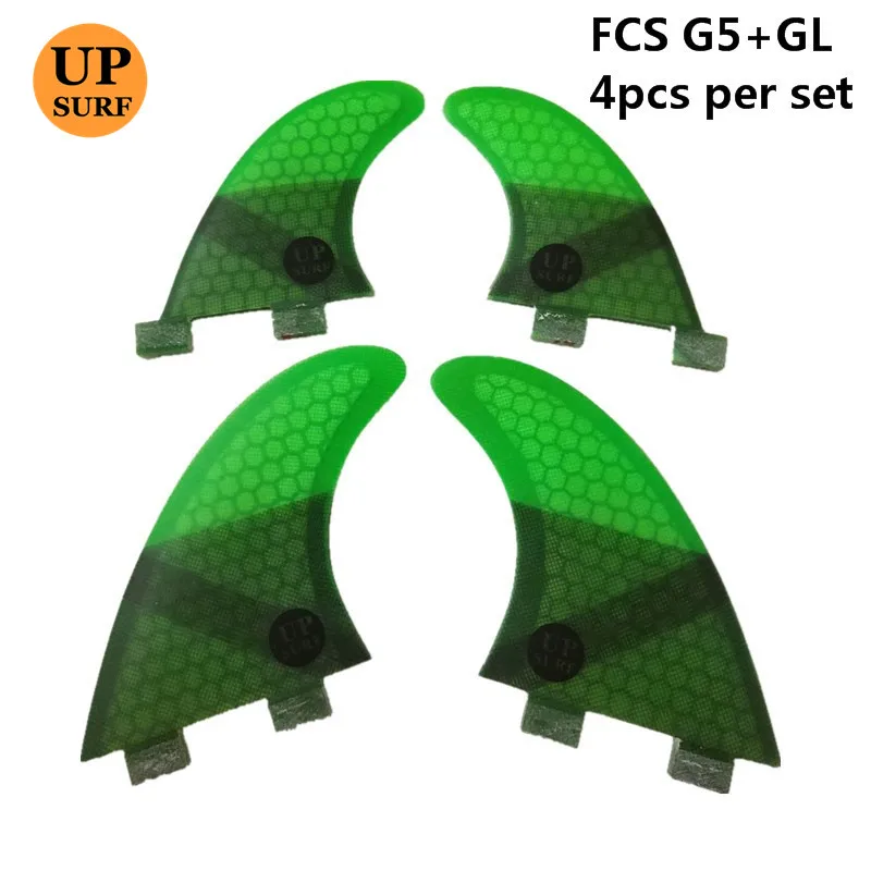 Surf FCS G5+ GL сотовый плавник из стекловолокна для серфинга плавники Quilhas плавники FCS quad наборы quad плавники