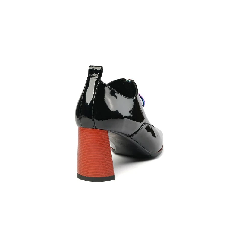 Женские туфли-лодочки из коровьей кожи MLJUESE винно-красные вечерние туфли на