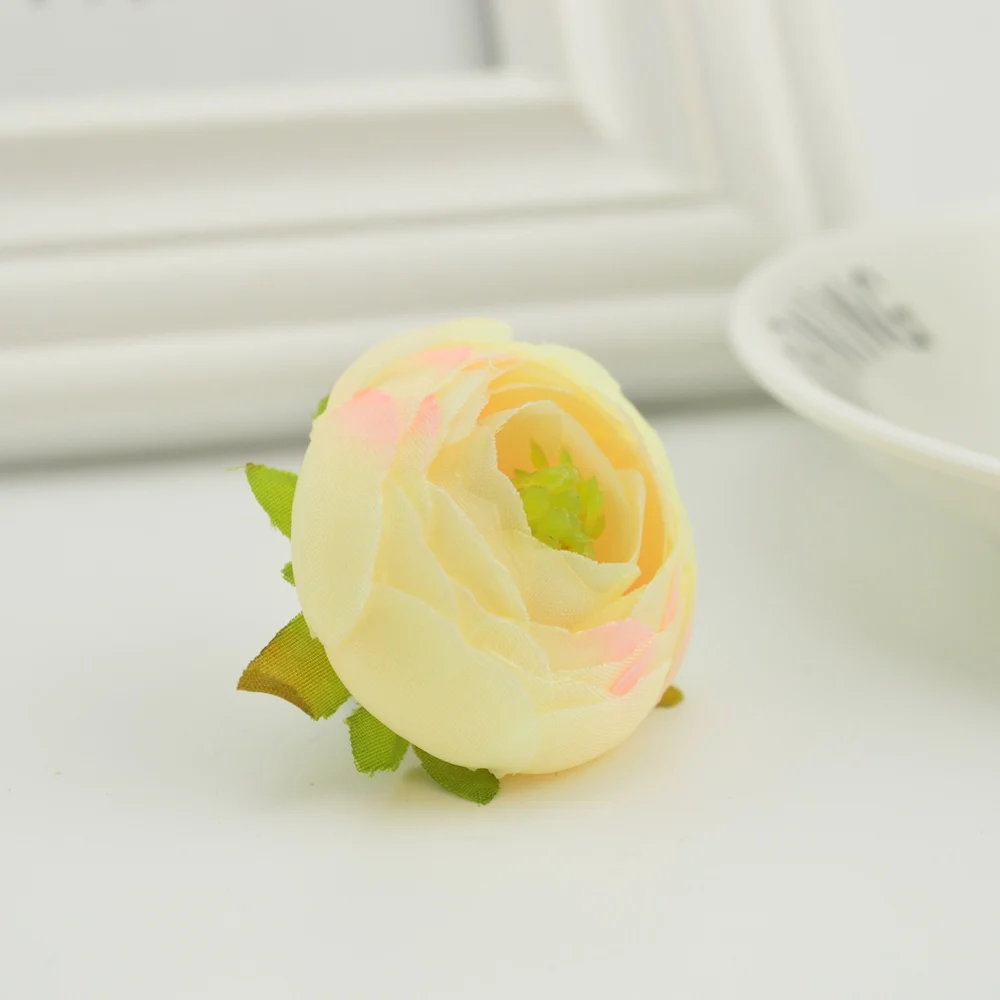 milk pink 5 шт. шелковые Чайные розы тычинки для рукоделия дома Свадебные украшения, аксессуары diy букет невесты недорогие искусственные цветы - Цвет: milk pink