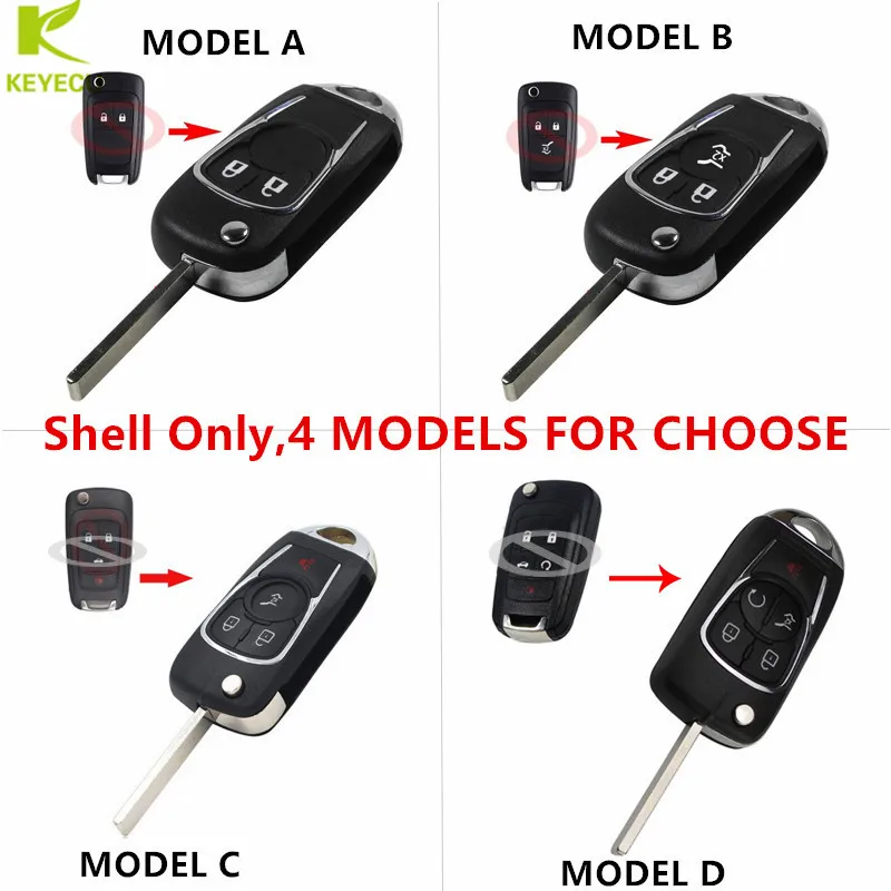Сменный Чехол KEYECU для Chevrolet Cruze Buick VAUXHALL OPEL Insignia Astra J Zafira C|Ключ от авто| |