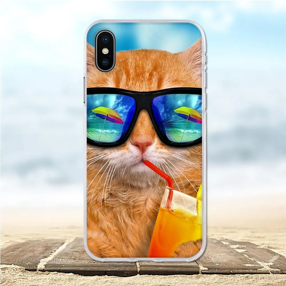 Чехол для iPhone X милые сумки с 3D рисунком чехол мягкий силиконовый из ТПУ Apple чехлы