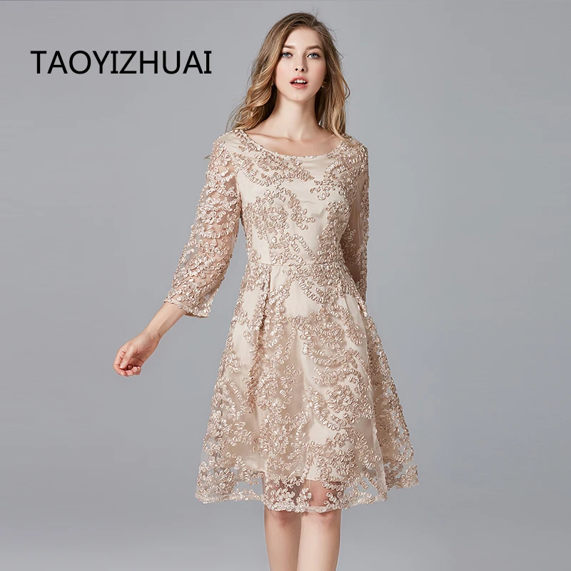 TAOYIZHUAI 2019 Новое поступление весенние женские повседневные кружевные