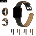 Ремешок URVOI для Apple Watch series 654321 SE из мягкой телячьей кожи матовый ремешок для iWatch удобная прочная Классическая пряжка