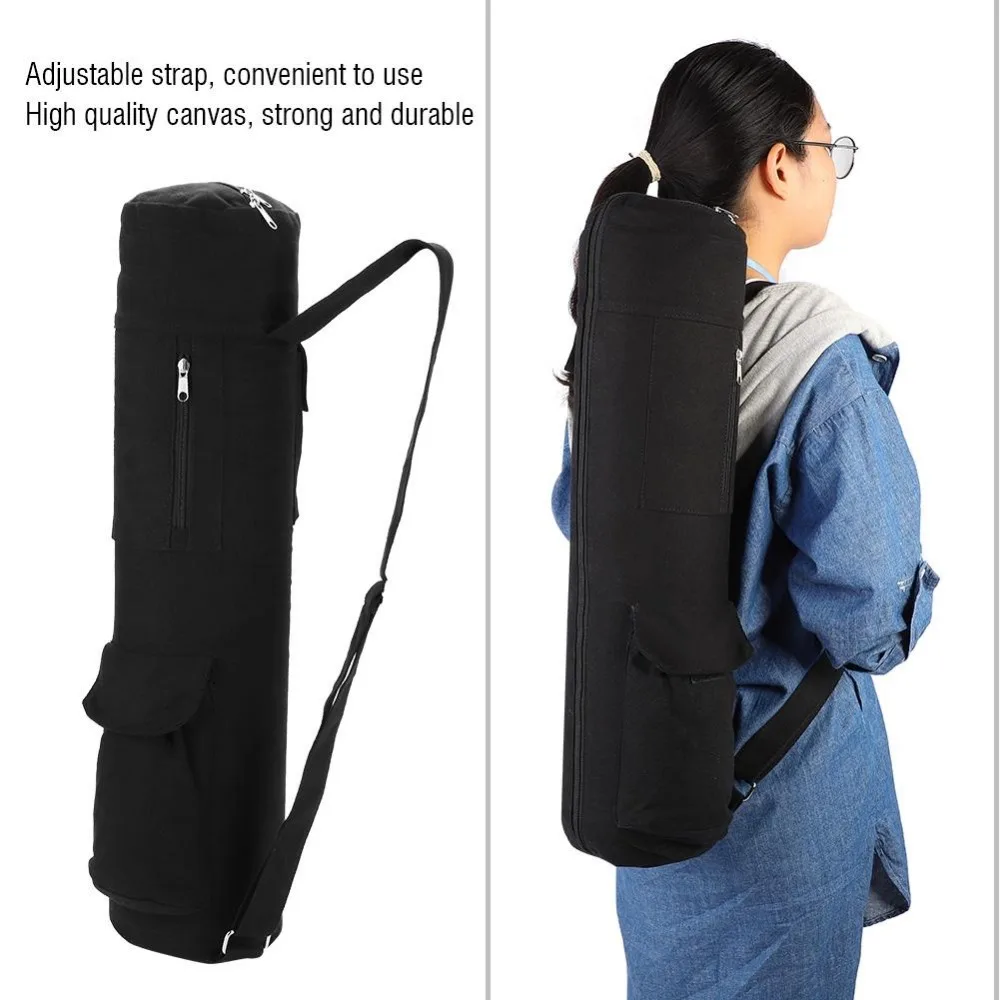 Yoga Mat Storage Bag Large Capacity Adjustable Strap Exercise Fitness Carrier Tote Sling Backpack | Спорт и развлечения