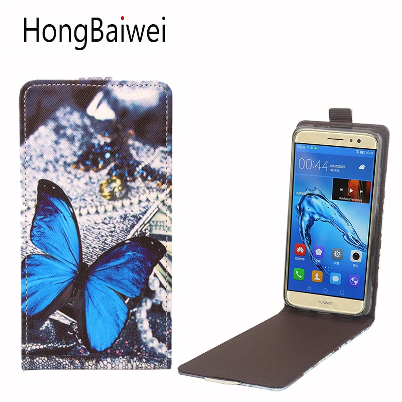 HongBaiwei чехол для Huawei maimang 5 девочек с рисунком бабочки Вертикальный кожаный