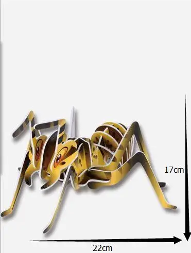 3D puzzle 2016 новые детские развивающие игрушки мерного головоломки муравей DIY для
