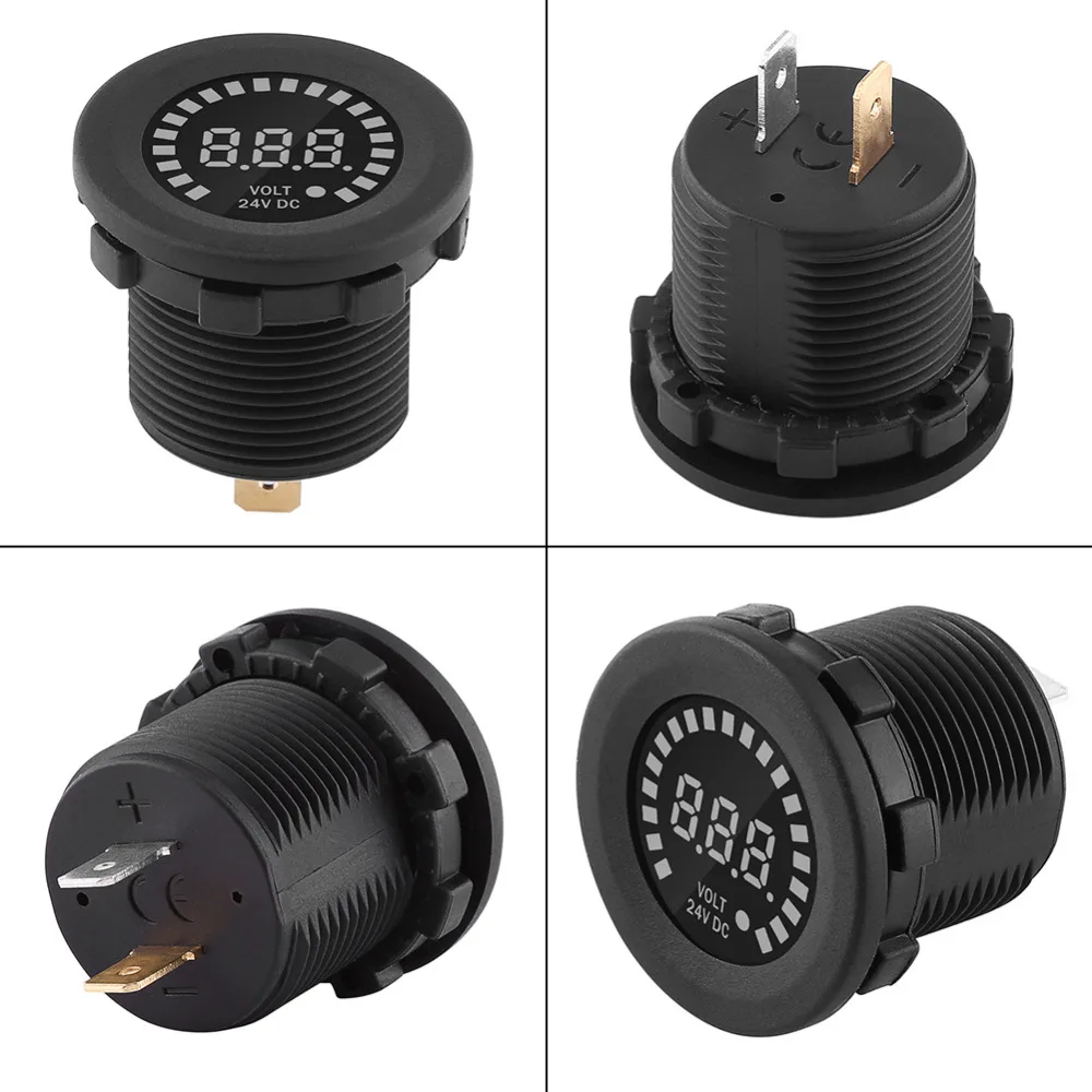 Автомобильный Вольтметр постоянного тока 24 В автомобильный Стайлинг