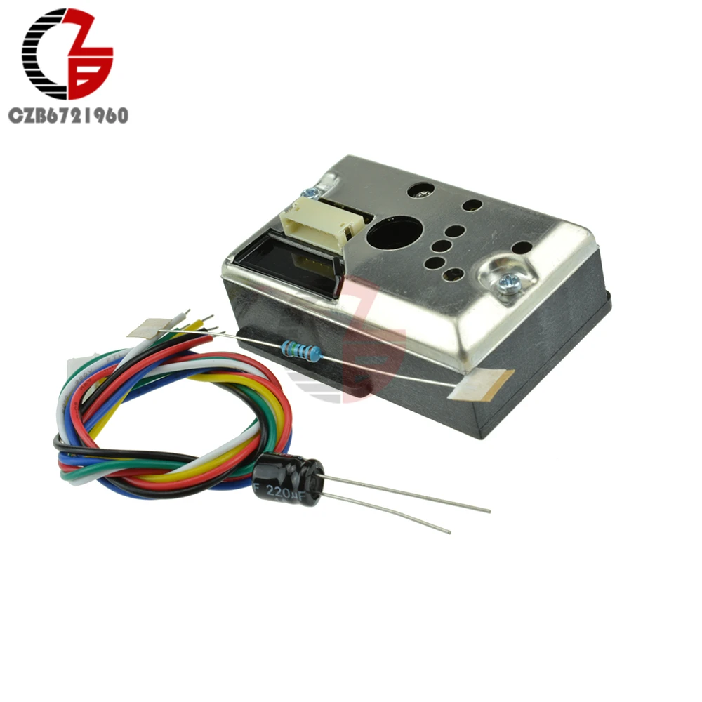 GP2Y1010AU0F Компактный Оптический датчик пыли дыма с кабелем Новинка|sensor smoke|sensor