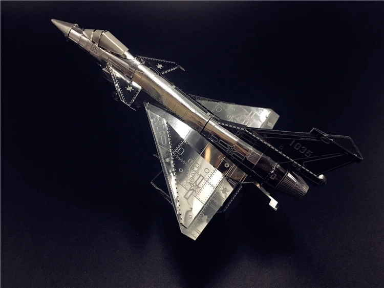 ММЗ модель NANYUAN 3D металлическая модель комплект ВВС J-10B китайская Современная военная техника сборочная модель DIY 3D лазерная резка модель