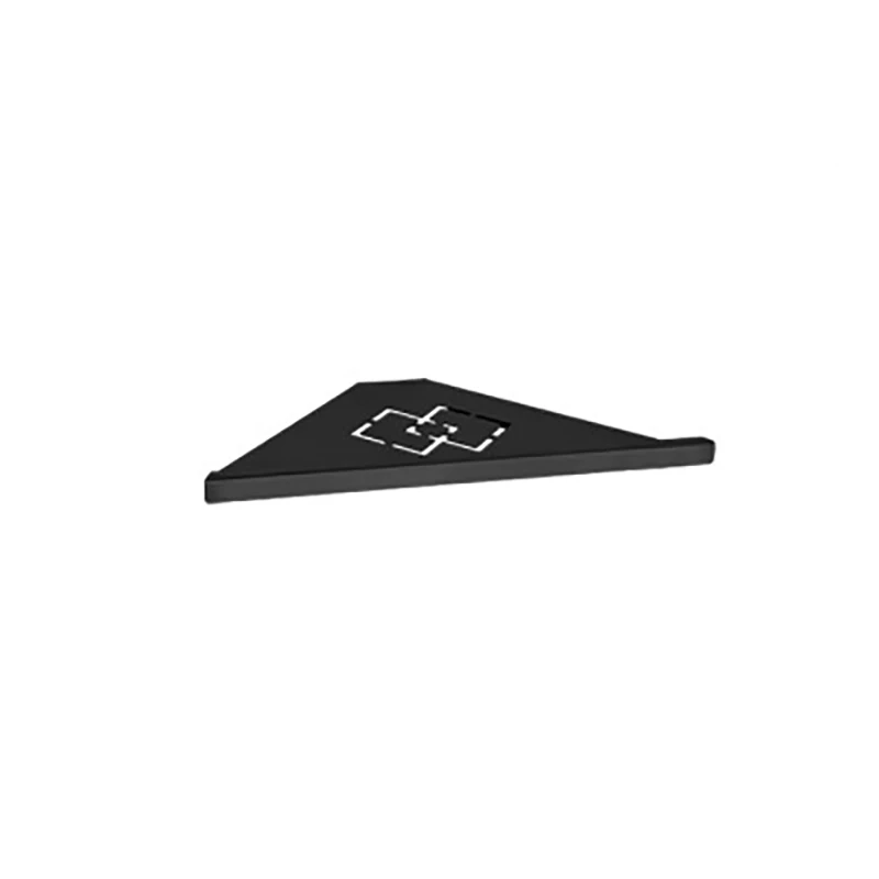 Black -1Layer ONEUP угловые полки для ванной комнаты, Матовая нержавеющая сталь, настенная полка для ванной комнаты, душевое хранилище, аксессуары для ванной комнаты, полки для хранения - Цвет: Black -1Layer