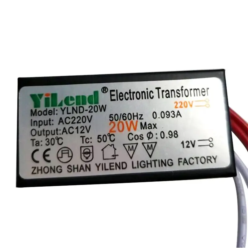 1 шт. электронный трансформатор для светодиодных ламп MR11 MR16 G4 от 220 В переменного