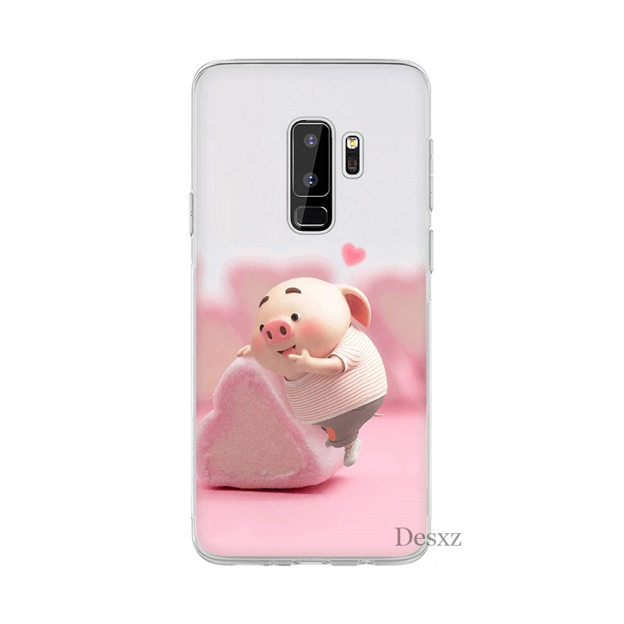 Чехол для телефона Desxz с милой Свинкой Samsung Galaxy S3 S4 S5 S6 S7 Edge S8 S9 S10 Plus S10e жесткий
