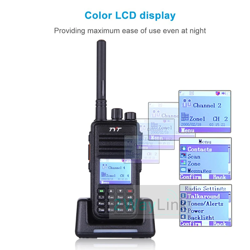 TYT MD-380 DMR радио совместимый Motorola Tier1/2 UHF400-480MHz 5 Вт Профессиональный TYT DMR цифровая рация RT3 MD380 VHF радио