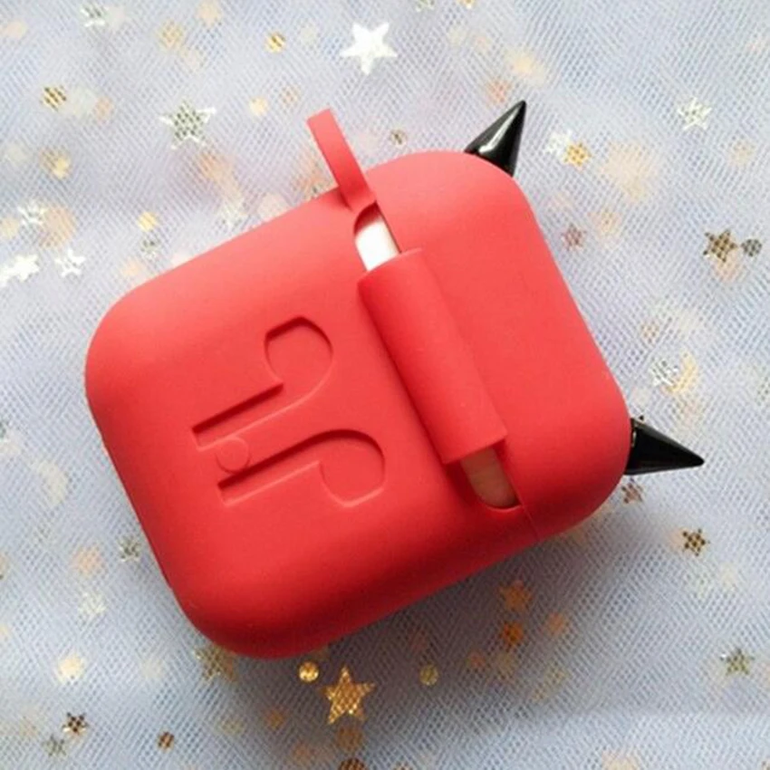 Маленький демон Мягкий силиконовый чехол для Apple Airpods гарнитура Чехлы