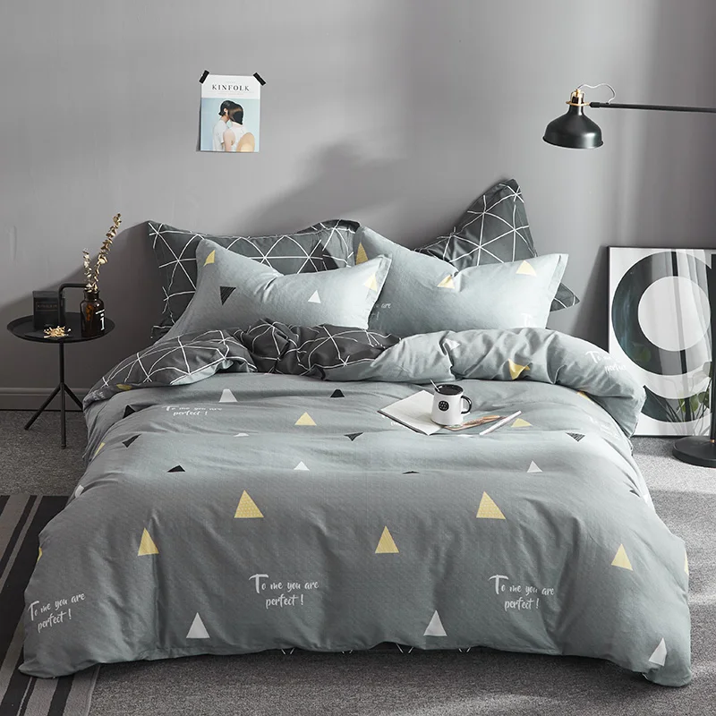 100% хлопок мягкий домашний текстиль комплект постельного белья включая пуховое