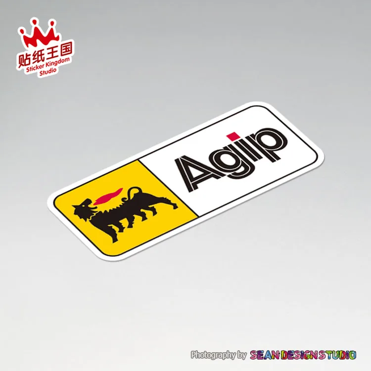 Стикеры для мотоциклетного шлема agip Motor Oil наклейки мотоциклов водонепроницаемые