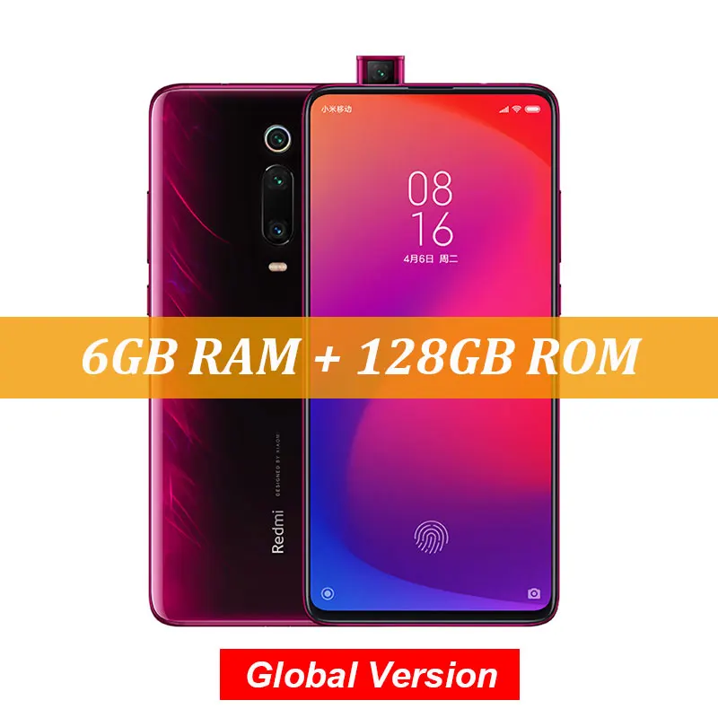 Глобальная версия Xiaomi mi 9 T 9 T красный mi K20 6 GB 128 GB Snapdragon 730 восьмиядерный смартфон 6,39 ''AMOLED дисплей 48MP камеры NFC - Цвет: Red