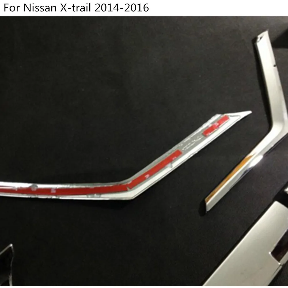 ABS Хромированная накладка Передняя Верхняя решетка номерного знака Рамка 4 шт для