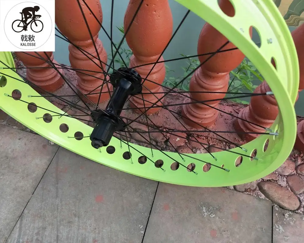 Kalosse 135/190mm hubs 26*4.0 tires Fat bike Snow bicycle wheels 11 speed cassette Beach | Спорт и развлечения