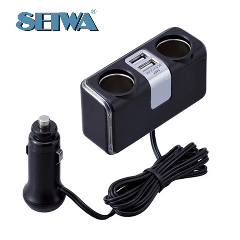 

1,5 м супер-длинная проводка автомобильное usb зарядное устройство гнездо Авто прикуриватель дистрибьютор розетка с одним поворотом 2-отверст...