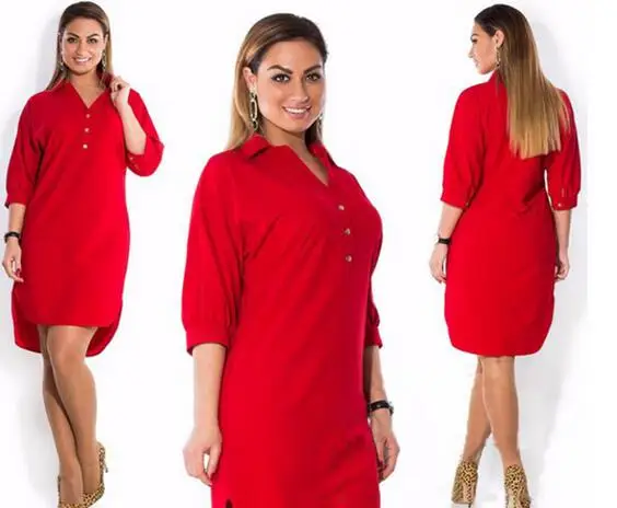 Большие размеры 6XL женское платье зеленое летнее однотонное сексуальное платье-рубашка с разрезом нестандартного размера плюс женская одежда 6xl синее платье