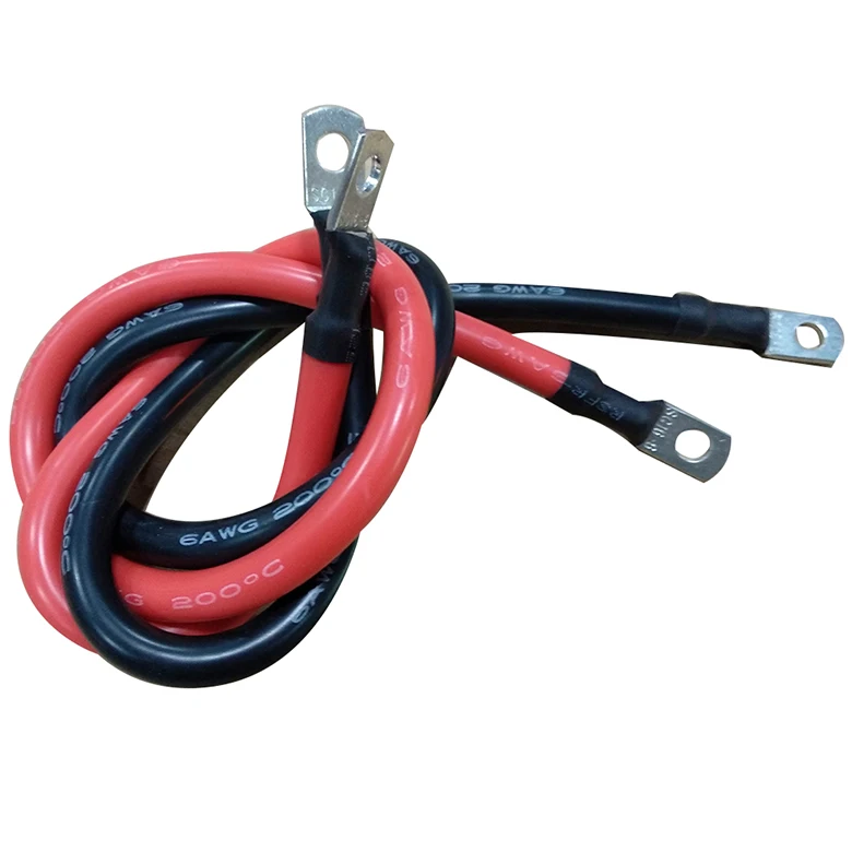 Литиевая аккумуляторная батарея провод 4AWG 6 7 8 AWG силиконовая оболочка провода 12 16 25 квадратный аккумулятор шнур питания с клеммой силиконовая линия