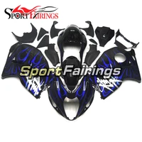 fairings for suzuki gsxr1300 hayabusa year 97 98 99 00 01 02 03 04 05 06 07 abs motorcycle fairing kit bodywork black blue flame